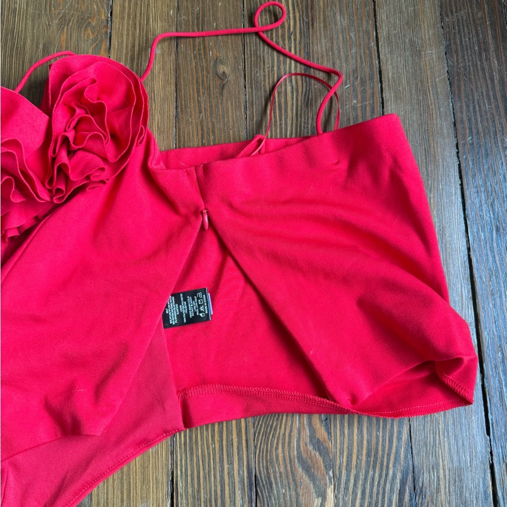 Sunday in Brooklyn by Anthropologie Red Floral Corset Top - Picture 6 of 7
